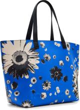 Wendetasche Desigual Shopper Namibia Pop Blau Blumendekor