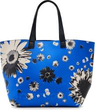 Wendetasche Desigual Shopper Namibia Pop Blau Blumendekor