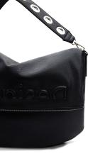 Hobobag Desigual Half Logo Bretun Black Negro Nietengurt 