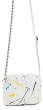 Camera Bag Desigual Silver Splat Cambridge Mini weiß Farbklekse 