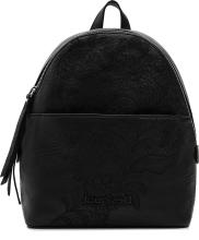 Mini Rucksack Desigual Mombasa Black Rising Stickapplikationen