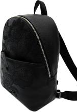 Mini Rucksack Desigual Mombasa Black Rising Stickapplikationen