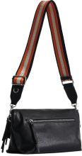 schwarze Schultertasche Venecia Half Logo Desigual 