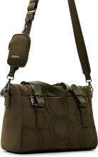 Kurzgrifftasche Desigual Bubbles Loverty Kaki Grün Nylon