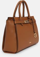 L.Credi Kurzgrifftasche Konstanze cognac