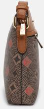 Crossovertasche Alloverprint Monogramm L.Credi Kiana Braun Multi