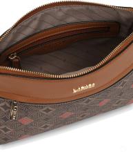 Crossovertasche Alloverprint Monogramm L.Credi Kiana Braun Multi