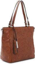 Suri Frey Shoppingbag Cognac Braun Ruby Flechtmuster