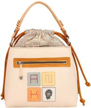 Anekke Menire Bucket Bag Magic Souls braun Stickerei Glitzer Zugband