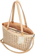 goldener Shopper mit Innentasche Anekke Amazonia Natur Pachamama Nieten