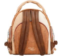 Anekke Damenrucksack Menire Tribe braun bunt Federanhänger Prägung