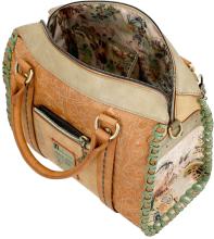 Bowlingtasche Anekke Amazonia Butterfly Grüntöne Stickerei Regenwald
