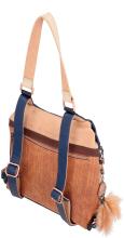 diebstahlsicherer Mädchenrucksack Anekke Menire Tribe Blau gemustert