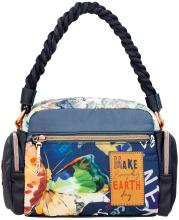 kleine Bowlingtasche Nylon Eco Friendly Anekke Amazonia Nature Pachamama Blau