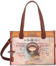 Kurzgrifftasche Braun  Anekke Menire indigen Pins