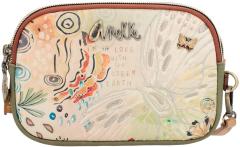 2 Fach Clutch Anekke Amazonia Butterfly Print mit Stickerei Kosmetic