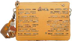 zweigeteilte Crossovertasche ockergelb Anekke Nature Pachamama Regenwald recycled