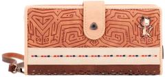 Menire Tribe Geldtasche Damen Cutouts Anekke braun