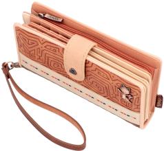 Menire Tribe Geldtasche Damen Cutouts Anekke braun