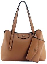 Riementasche beige braun Guess Eco Brenton Latte Logo recycled