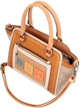 bestickte Henkeltasche beige braun Anekke Menire Magic Souls