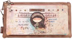 Anekke Menire Taschenorganizer zweigeteilt Glitzer Stickerei Brasilien