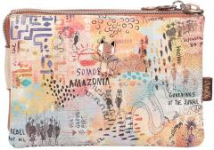 dreigeteiltes Etui Anekke Menire Glitzer Stickerei Regenwald bunt