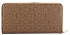 Damen Longbörse Must Calvin Klein Safari Canvas Mono Logoprint