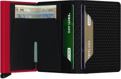 Secrid Slimwallet Cubic Black Red Würfelmuster Kartenetui