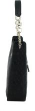 Schultertasche schwarz Prägung Guess Galeria Hobo Black