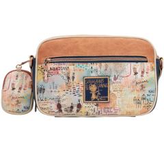 Schultertasche Anekke Menire Tribe Blau Cutouts