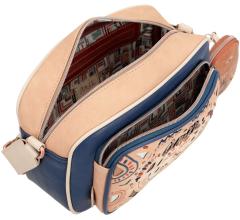 Schultertasche Anekke Menire Tribe Blau Cutouts