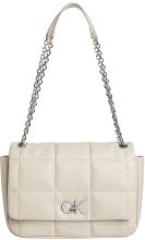 Calvin Klein Überschlagtasche Stoney Beige Re-Lock Quilt Shoulder Bag