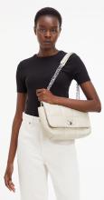 Calvin Klein Überschlagtasche Stoney Beige Re-Lock Quilt Shoulder Bag