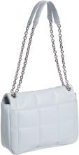 geräumige Damentasche mit Überschlag Calvin Klein Re-Lock Quilt Pearl Blue