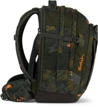 Schulrucksack Satch match Jurassic Jungle dunkelgrün verstellbar