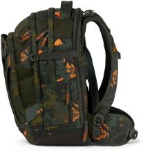 Schulrucksack Satch match Jurassic Jungle dunkelgrün verstellbar