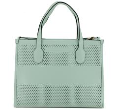 Katey Perf Guess Damen Tragetasche Mintgrün Lasercut