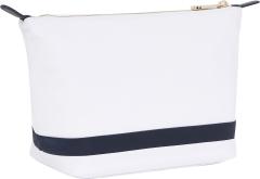nachhaltige Kosmetiktasche Tommy Hilfiger Stripes Poppy weiß