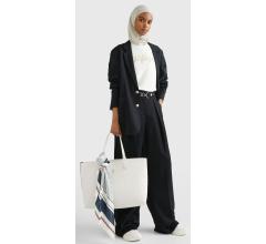 Shopper Tommy Hilfiger Weiß Monogramm Iconic Tote