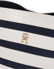 gestreifte Beuteltasche Iconic Tommy Hilfiger maritim