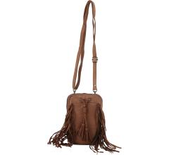 Smartphonetasche braun Leder Fransen Harbour 2nd Brigitte Cognac
