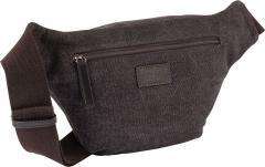 Mountain Waistbag Männer Camel Active Grau Blau Ledereinsatz Canvas