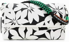 Damentasche schwarz weiß Blumen Desigual Venecia Onyx Crudo