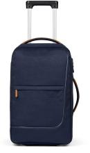 Jugendkoffer Satch Travel Flow S 54cm Pure Navy Lederdetails dunkelblau