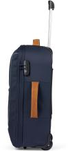 Jugendkoffer Satch Travel Flow S 54cm Pure Navy Lederdetails dunkelblau