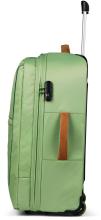 hellgrüner Reisekoffer 2-Rad Satch Travel Flow M 65cm Pure Jade Green