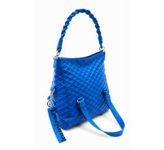 strukturierte Kurzgrifftasche Azul Klein Blau Desigual Blogy Loverty