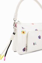 Schultertasche offwhite Blumenprint Desigual Fresia Dortmund Blanco