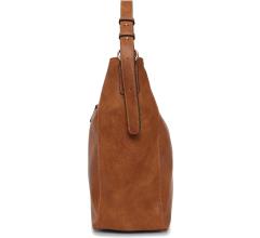 geräumige Beuteltasche Jana Cognac L.Credi Tasche braun 
